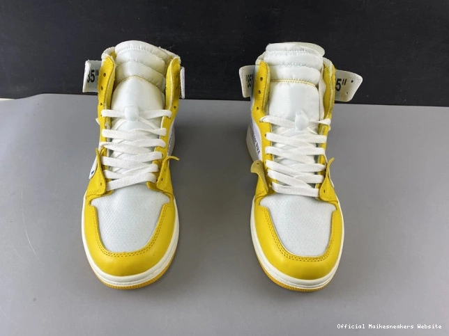 Official Maikesneakers Yellow-Cone Powder Jordan NRG Dark AQ0818-149 Air White Off-White x 1 0708